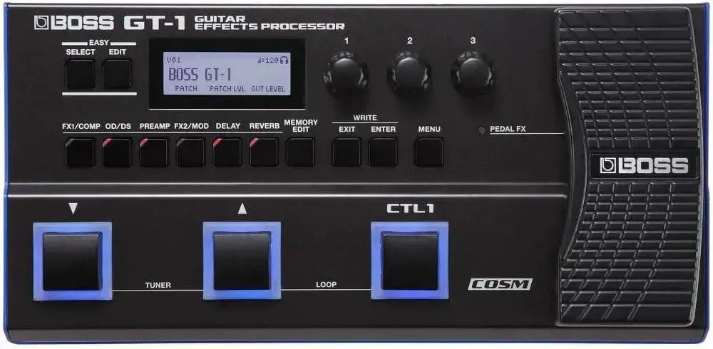 Melhor Pedaleira Para Guitarra: as 5 melhores em 2026 1. Pedaleira Multiefeito GT-1 - Boss