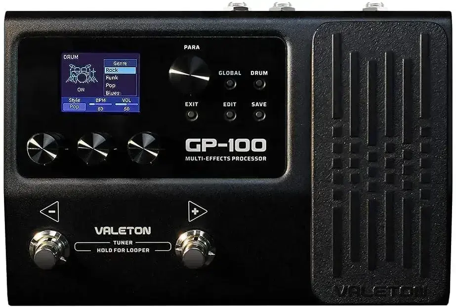Melhor Pedaleira Para Guitarra: as 5 melhores em 2026 2. Processador Multi-Efeitos GP-100 - Valeton