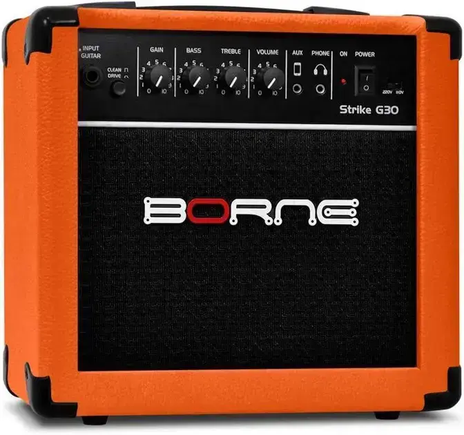 Melhor Amplificador de Guitarra: os 7 melhores em 2026 3. Amplificador Cubo para Guitarra Strike G30 15w - Borne
