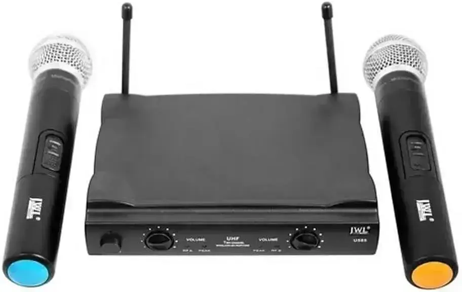Melhor Microfone Sem Fio: os 7 melhores em 2026 4. Microfone Sem Fio Mão Duplo UHF U-585 - JWL
