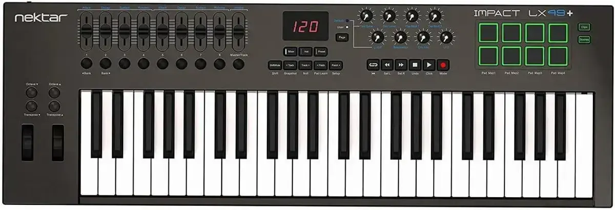 Melhor Teclado Controlador Midi: os 5 melhores em 2026 5. Teclado Controlador Nektar Impact LX49+ - Nektar
