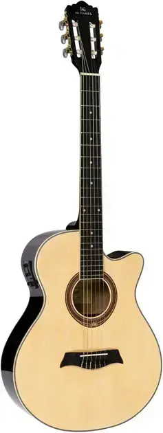 Melhor Violão de Nylon: os 7 melhores em 2026 6. Violão Elétrico Michael Mini Jumbo VMA320 NA - Michael