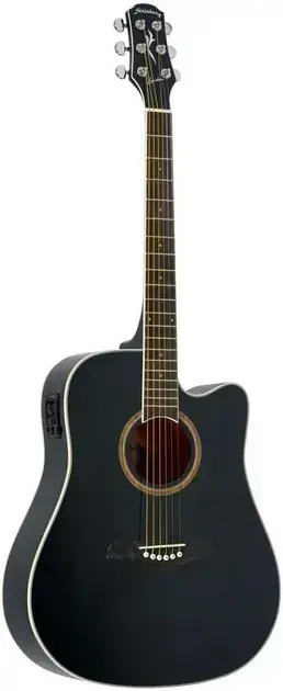 Melhor Violão Para Profissionais: os 7 melhores em 2026 6. Violão Eletroacústico Aço Folk London LE30C BK - Strinberg