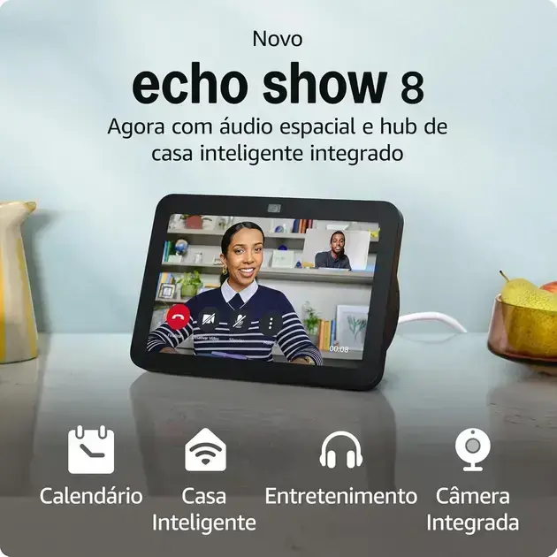Melhor Aleza: as 6 melhores em 2026 2. Echo Show 8 - Amazon