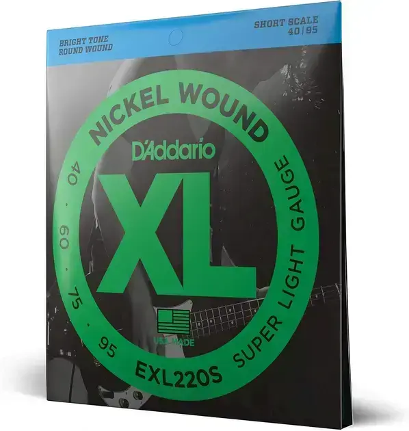 2. Encordoamento Para Baixo 4 Cordas .040-.095 - D'Addario