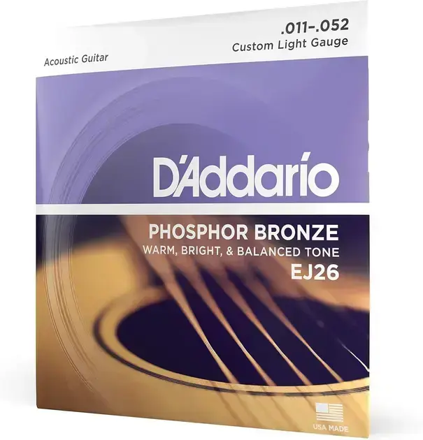 Melhor Encordoamento Para Violão: os 9 melhores em 2026 2. Encordoamento Violão Aço EJ26 - D'Addario
