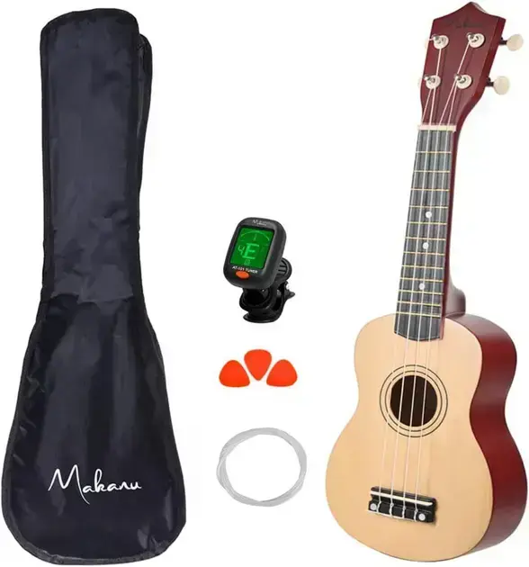 Melhor Ukulele Bom e Barato: os 9 melhores em 2026 3. Ukulele Marrom Acústico Soprano - RRister Imports