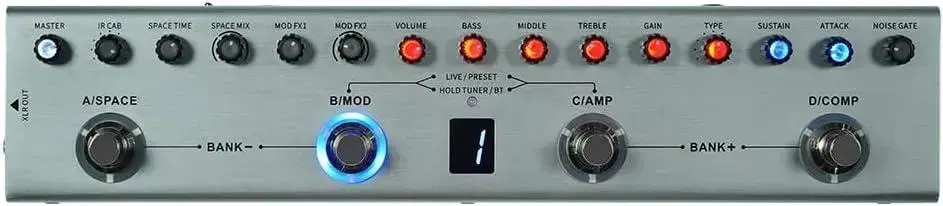 Melhor Pedaleira Boa e Barata: as 7 melhores em 2026 4. Pedal Multi Effects Reverb Delay MOD AMP - INTELAR