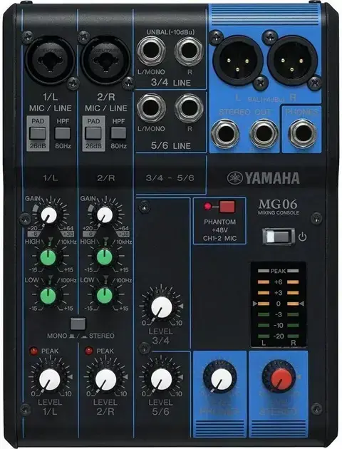 5. Mesa de Som MG06 - Yamaha