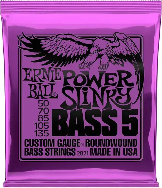 6. Cordas para Baixo Super Slinky P02821 - Ernie Ball