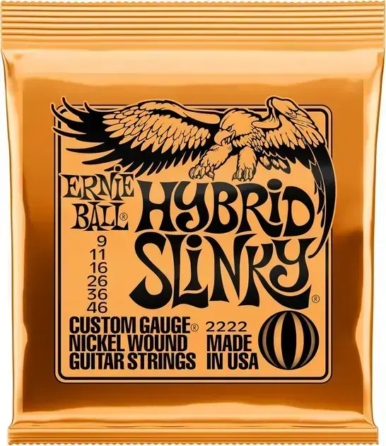 8. Cordas Hybrid Slinky 9-46 - Ernie Ball