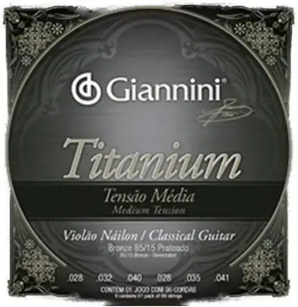 Melhor Encordoamento Para Violão: os 9 melhores em 2026 8. Encordoamento Giannini Titanium para Violão Nylon GENWTM - Giannini