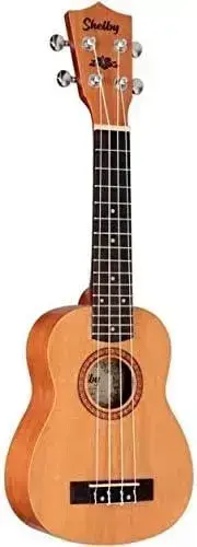 Melhor Ukulele Bom e Barato: os 9 melhores em 2026 8. Ukulele SHELBY Soprano Acústico SU21M - SHELBY