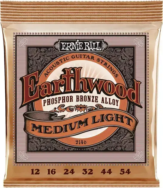 Melhor Encordoamento Para Violão: os 9 melhores em 2026 9. Encordoamento 012-054 Ernie Ball P02146 - Ernie Ball